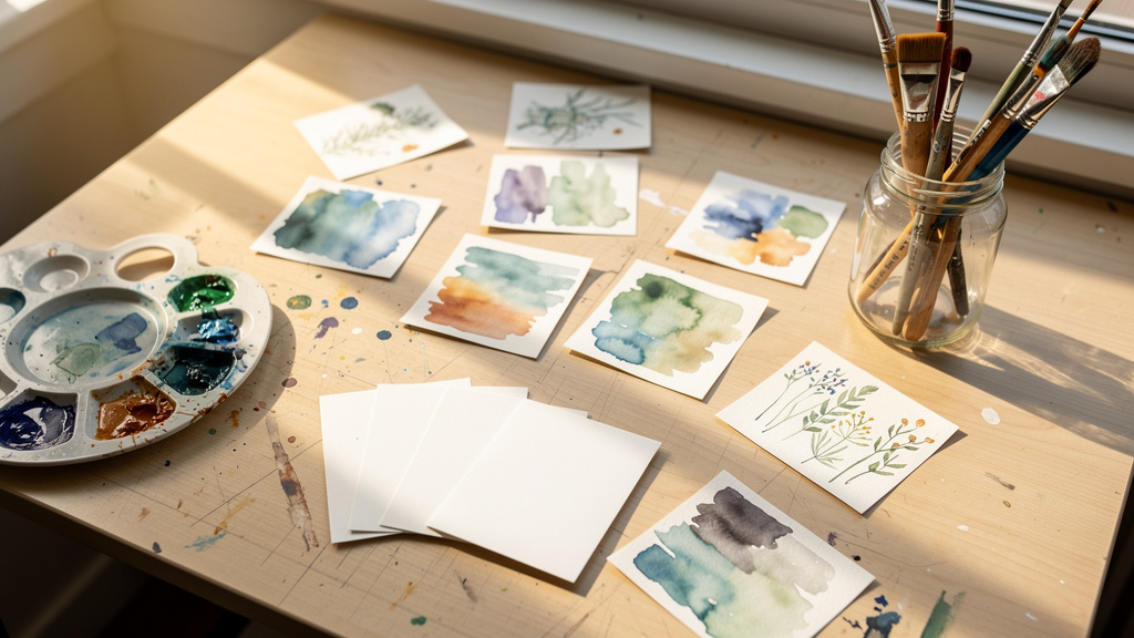 Artist's creative workspace